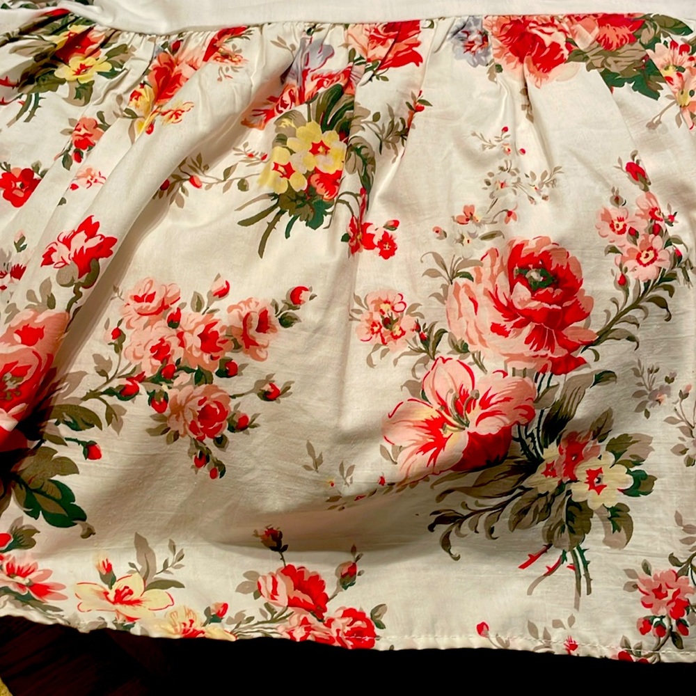 Vintagee ralph Lauren petticoat floral bed skirt